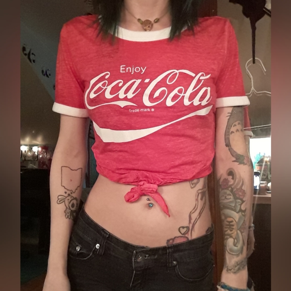 Coca cola sheer comfy tee